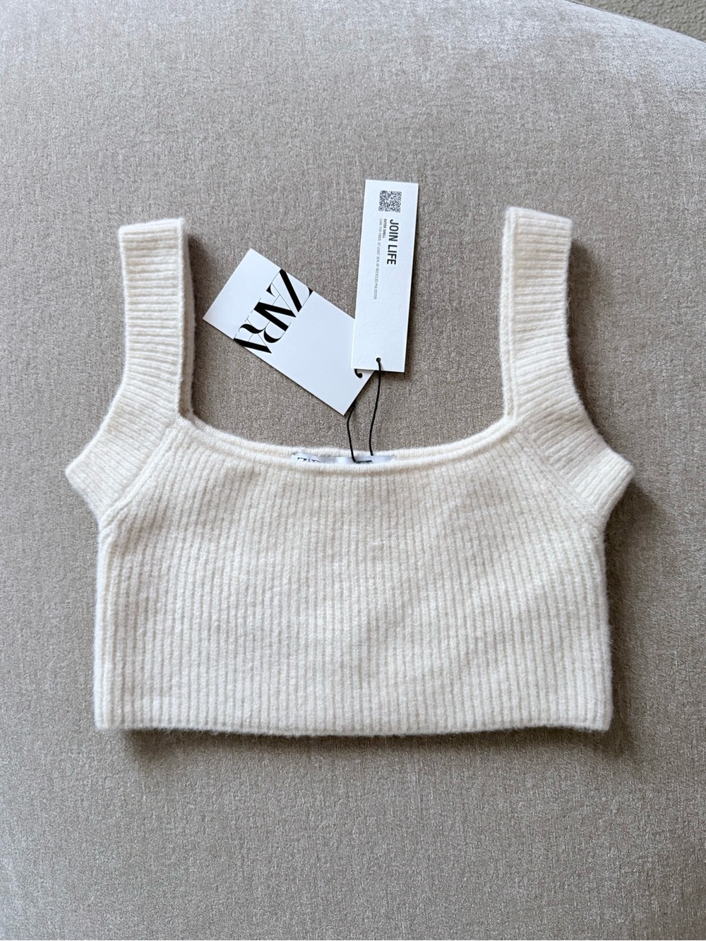 Zara Knit Cropped Top - New